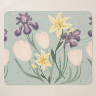 Cobertor Sherpa Sherpa Blanket floral