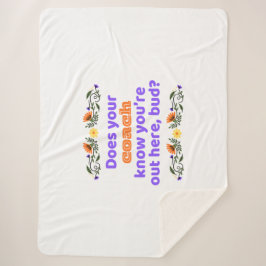 Cobertor Sherpa Sherpa blanket hockey gift does coach know