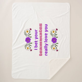 Cobertor Sherpa Sherpa Blanket Hockey Rink Blanket Teammates