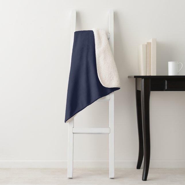 Cobertor Sherpa Sherpa Blanket-Large-Midnight Eclipse Blue (In Situ)