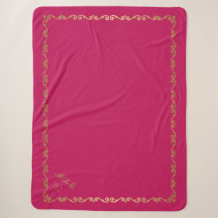 Cobertor Sherpa Sherpa Blanket - Monogramas personalizados cor-de-