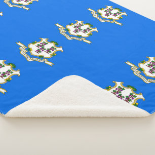 Cobertor Sherpa Sherpa Blanket Patriótico com bandeira de Connect