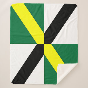 Cobertor Sherpa Sherpa Blanket Patriótico com bandeira de Montere