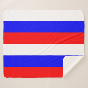 Cobertor Sherpa Sherpa Blanket Patriótico com bandeira russa
