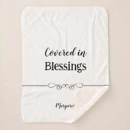 Cobertor Sherpa Sherpa Blanket Personalizado com Nome e Mensagem