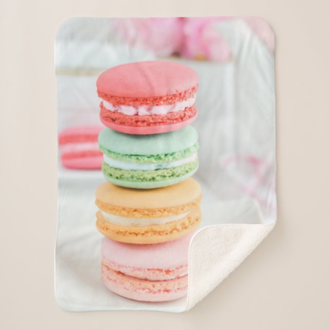 Cobertor Sherpa sherpa fleece blanket macarons (Frente)