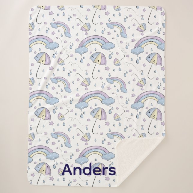 Cobertor Sherpa Sherpa Rainbow Blanket (Frente)