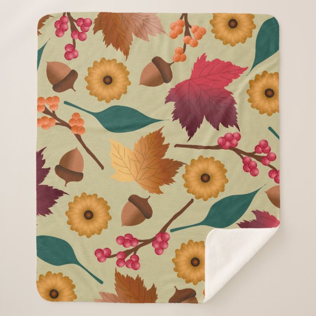 Cobertor Sherpa Shimmer Autumn Sherpa Blanket (Frente)