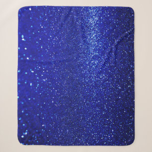 Cobertor Sherpa Shimmering Canvas Azul de Brilho