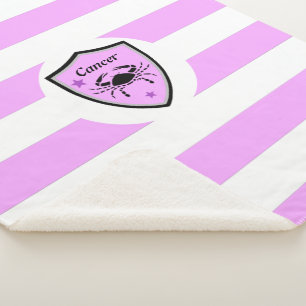 Cobertor Sherpa Símbolo cancer      