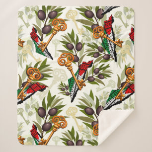 Cobertor Sherpa Símbolo chave palestino do direito de retorno