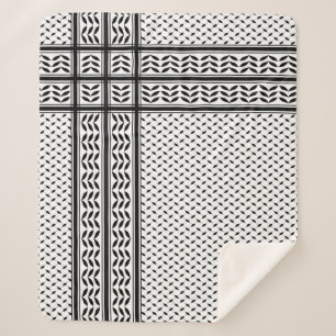Cobertor Sherpa Símbolo Keffiyeh do Padrão de Resistência Palestin