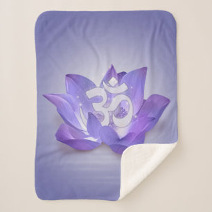 Cobertor Sherpa Símbolo Muito Peri Lotus e OM