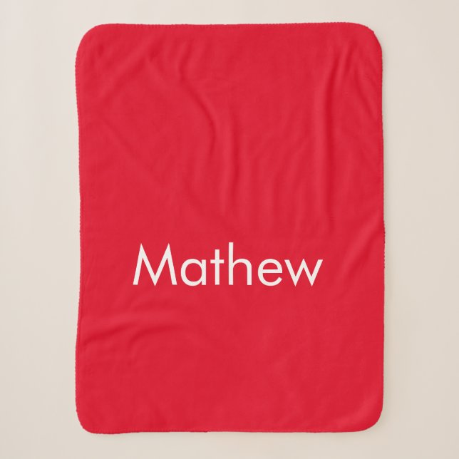 Cobertor Sherpa simple initial letter monogram add your name lett  (Frente)