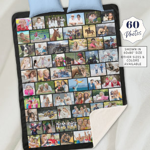 Cobertor Sherpa Simples 60 Fotografias de Várias Formas Coligam a