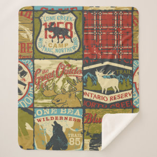 Cobertor Sherpa Sinal de aventura e símbolo do Território do Nor