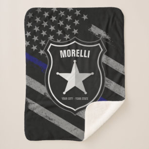 Cobertor Sherpa Sinalizador de Agente do Xerife do Agente de Polí