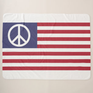 Cobertor Sherpa Sinalizador de Paz dos Estados Unidos