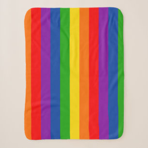 Cobertor Sherpa Sinalizador do Orgulho LGBTQ+ Arco-Íris, Cores Org