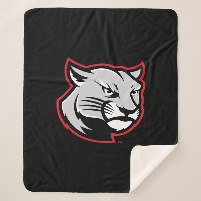Cobertor Sherpa SIUE Cougars (Frente)