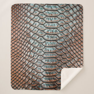 Cobertor Sherpa skin leather texture backgroundtexture,crocodile,l