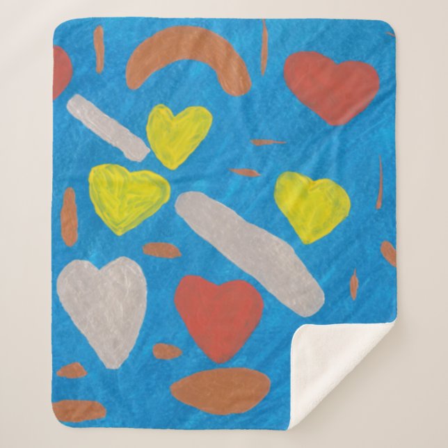 Cobertor Sherpa Sky of Love Sherpa Blanket (Frente)