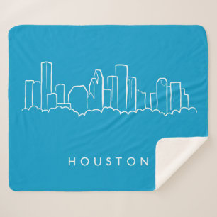 Cobertor Sherpa Skyline de Houston