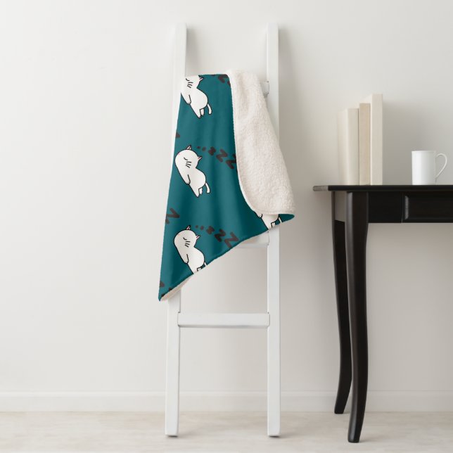 Cobertor Sherpa Sleepy cat (In Situ)