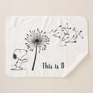 Cobertor Sherpa Snoopy Com Dandelion