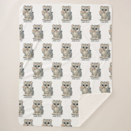 Cobertor Sherpa Snow leopard - Purr-ello