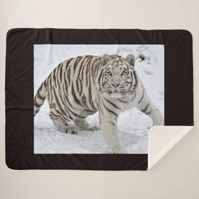 Cobertor Sherpa Snow Lepard (Frente (Horizontal))