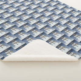 Cobertor Sherpa Snowman c/BG - Sherpa Blanket