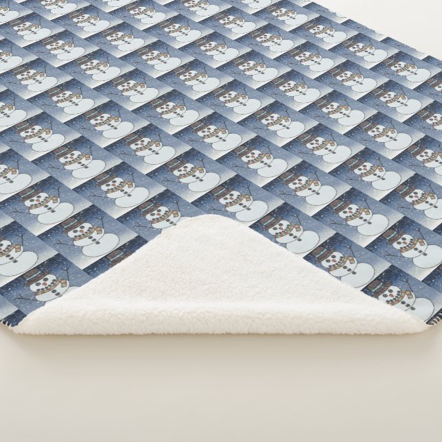 Cobertor Sherpa Snowman c/BG - Sherpa Blanket (3/4)