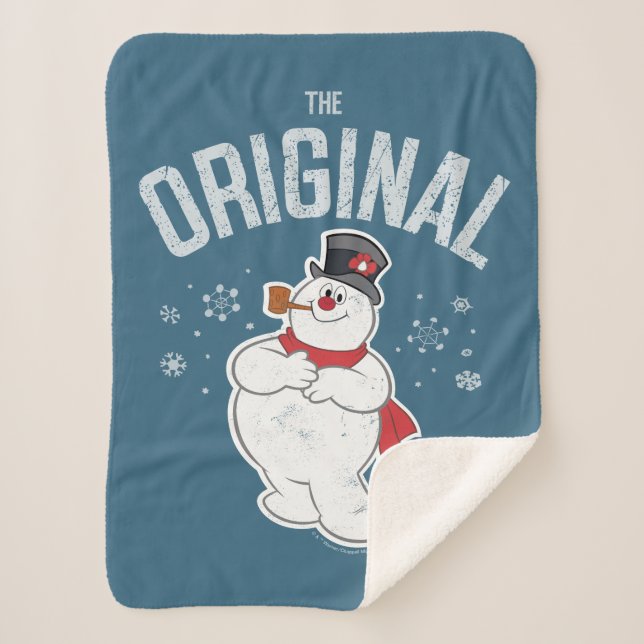 Cobertor Sherpa Snowman™ congelado | O original (Frente)