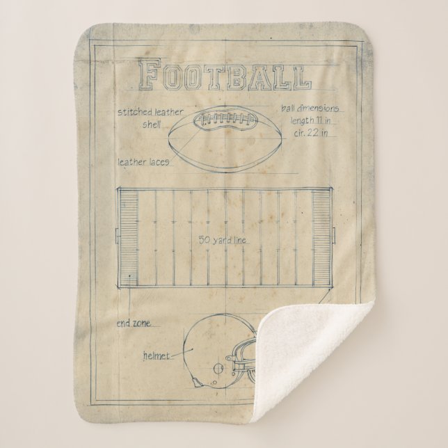 Cobertor Sherpa Sobre o Jogo - Futebol (Frente)
