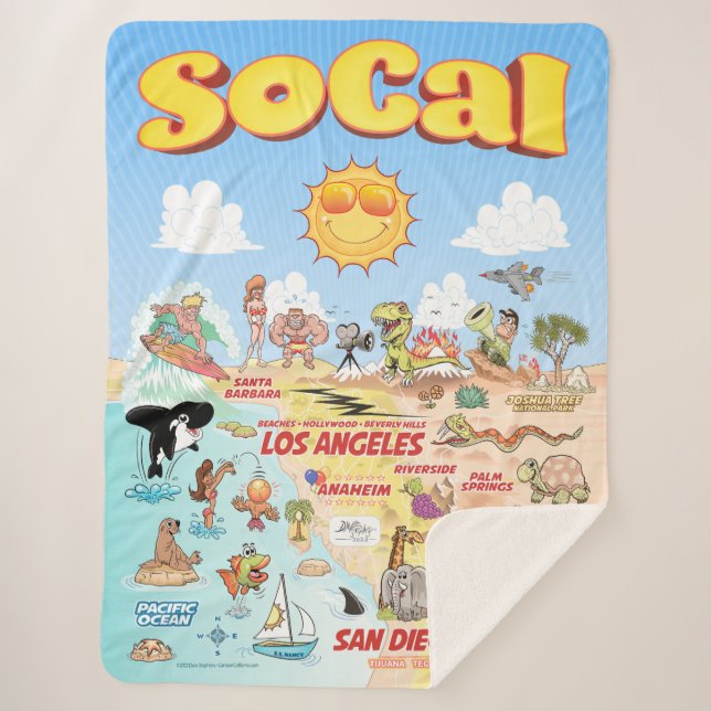 Cobertor Sherpa SoCal Grande (Frente)