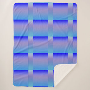 Cobertor Sherpa Sombras de Azul