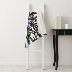 Cobertor Sherpa Sonho de Flor Cósmica