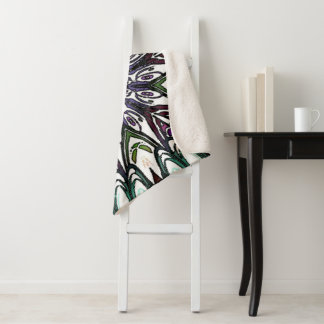 Cobertor Sherpa Sonho de Flor Cósmica