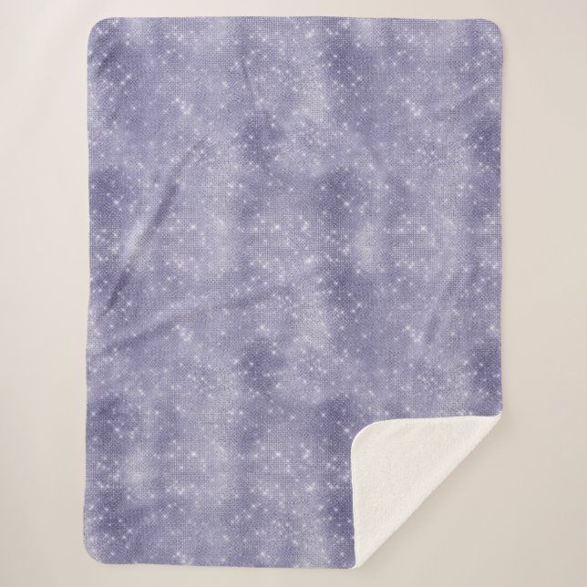 Cobertor Sherpa Sonho Roxo Sparkle (Frente)
