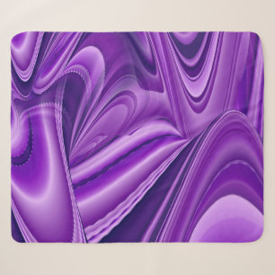 Cobertor Sherpa Sonhos de Arco-Íris de Flor Roxo