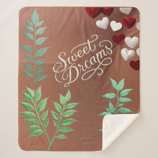 Cobertor Sherpa sonhos doces (Frente)
