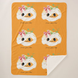 Cobertor Sherpa Sou eu, o teu "Boo Cozy Fall Pumpkin" Sherpa Blank