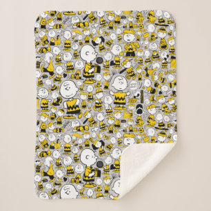 Cobertor Sherpa Sou o Charlie Brown Pattern
