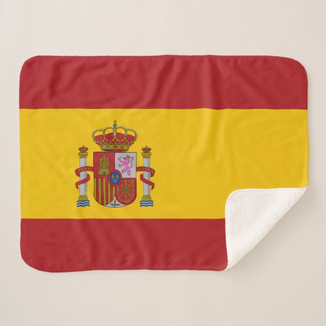 Cobertor Sherpa Spain Flag (Frente (Horizontal))
