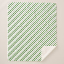 Spearmint Candy Cane Christmas Stripes