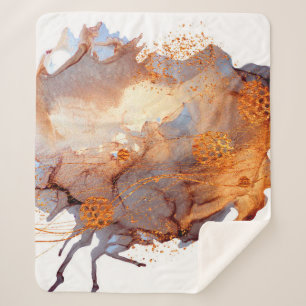 Cobertor Sherpa Splash Valley. Natural luxury. Royal art. Oriental