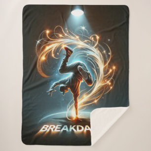 Cobertor Sherpa "Spotlight Groove" - ​ ​ dançando em destaque!