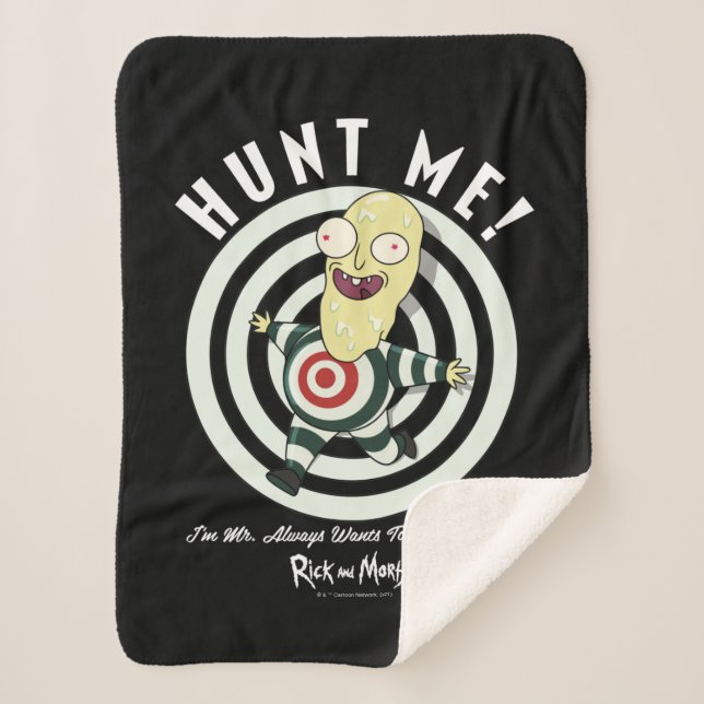 Cobertor Sherpa Sr. Sempre Quer Ser Caçado (Frente)