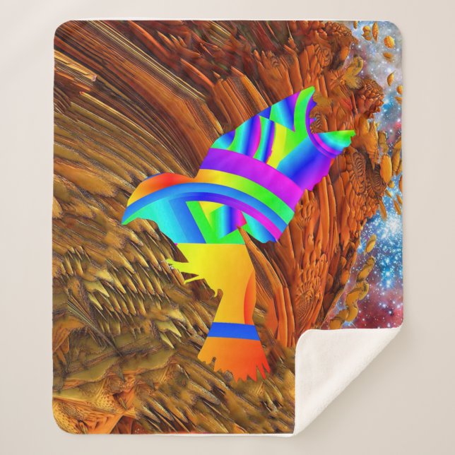 Cobertor Sherpa Star Bird Sherpa Blanket (Frente)